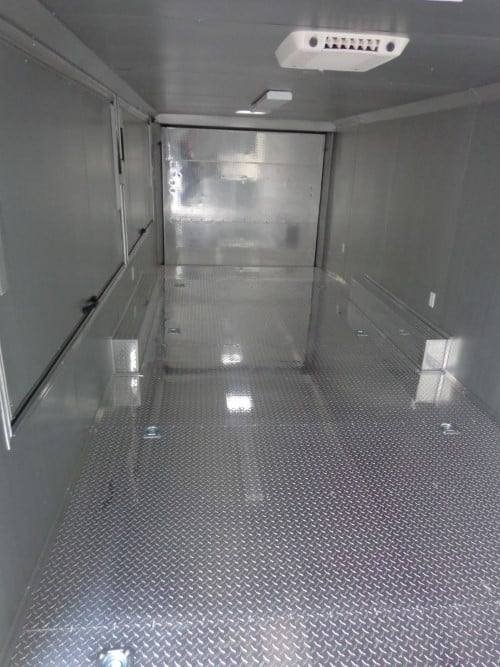 8.5′ x 24′ Enclosed Red Food Trailer Car Hauler Catering Event — photo 14