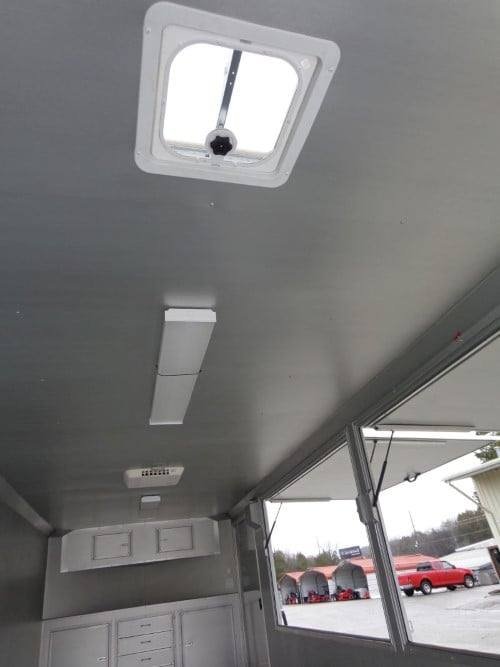 8.5′ x 24′ Enclosed Red Food Trailer Car Hauler Catering Event — photo 7