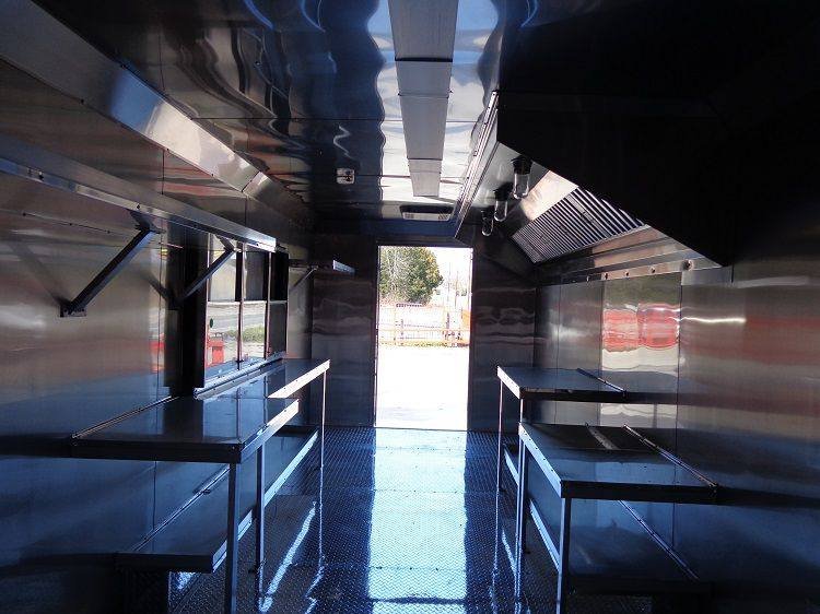 Concession Trailer 8.5′ x 24′ Yellow Enclosed Food BBQ Event Catering — photo 13