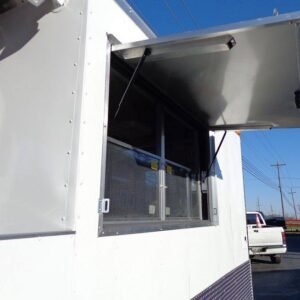 8.5 x 20 White Event Trailer with 10-foot covered porch - view 11