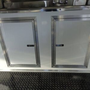 8.5 x 20 White Event Trailer with 10-foot covered porch - view 3