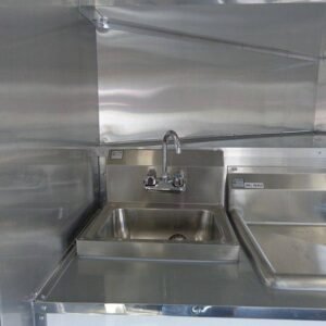 8.5 x 20 White Event Trailer with 10-foot covered porch - view 5