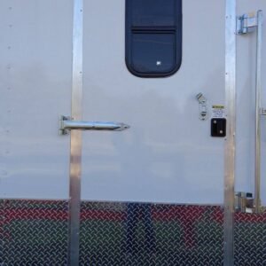 8.5 x 20 White Event Trailer with 10-foot covered porch - view 8