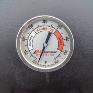 250 gallon charcoal grill smoker with round tongue grill - view 12