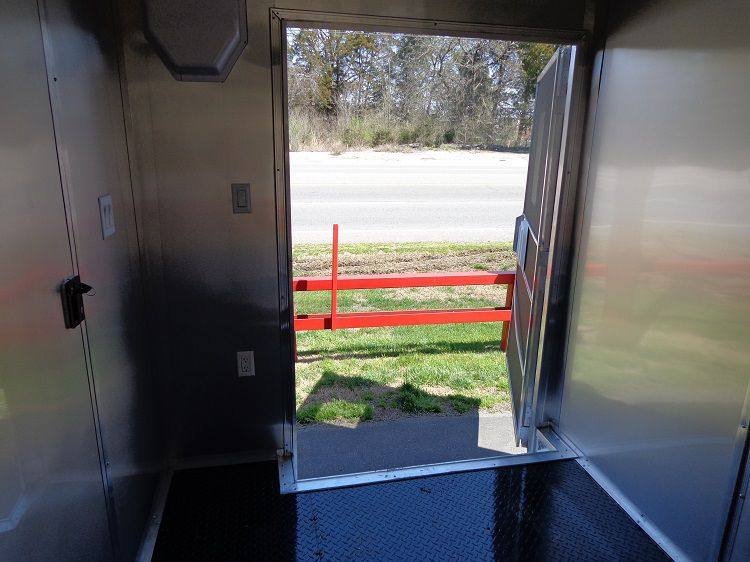 Concession Trailer 8.5’x30′ Event BBQ Smoker Catering (Black & Orange) Restroom — photo 15