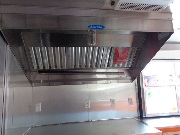 Concession Trailer 8.5’x30′ Event BBQ Smoker Catering (Black & Orange) Restroom — photo 7