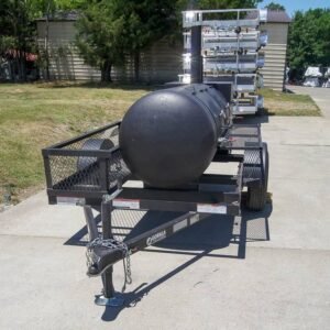 250 gallon reverse flow BBQ trailer on a Gorilla build - view 3
