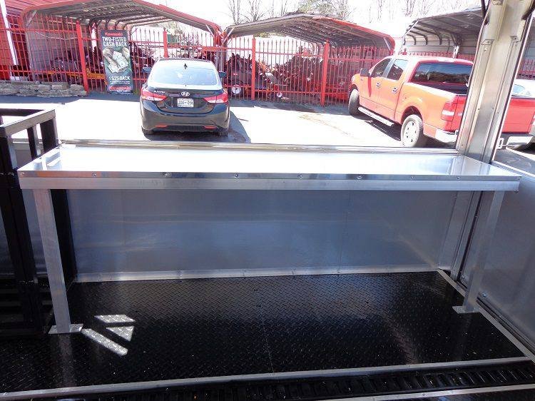 Concession Trailer 8.5’x30′ Event BBQ Smoker Catering (Black & Orange) Restroom — photo 5