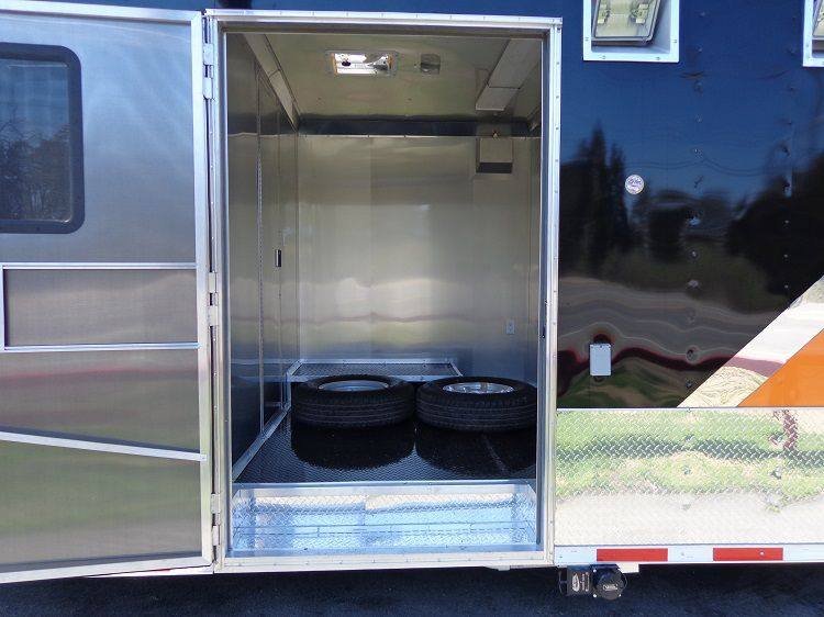 Concession Trailer 8.5’x30′ Event BBQ Smoker Catering (Orange & Black) Restroom — photo 7