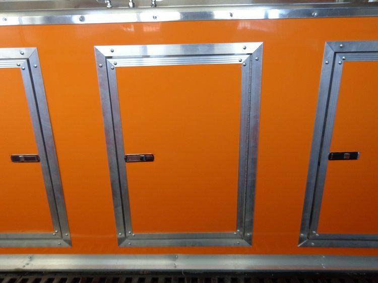 Concession Trailer 8.5’x30′ Event BBQ Smoker Catering (Orange & Black) Restroom — photo 2