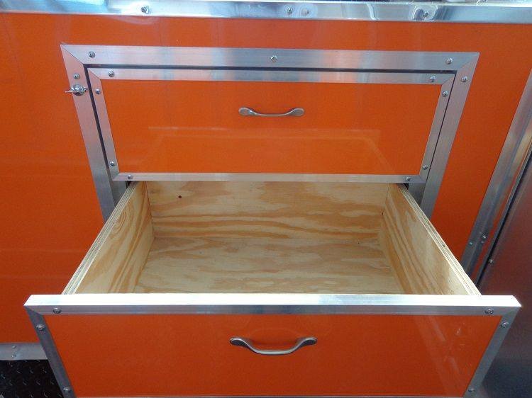 Concession Trailer 8.5’x30′ Event BBQ Smoker Catering (Orange & Black) Restroom — photo 5