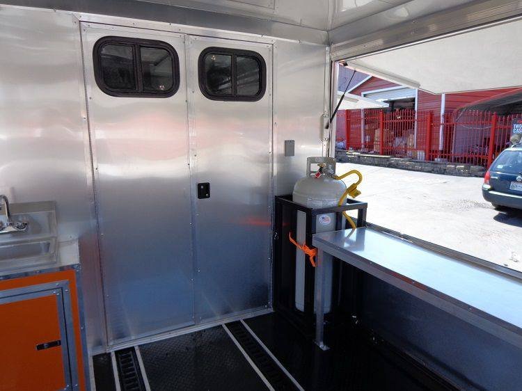 Concession Trailer 8.5’x30′ Event BBQ Smoker Catering (Orange & Black) Restroom — photo 10