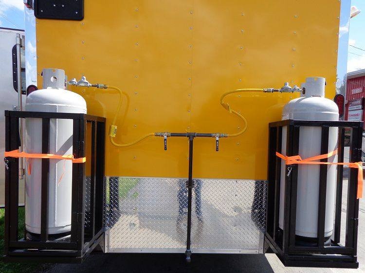 Concession Trailer 8.5’x24′ BBQ Smoker Food Event Catering (Yellow) — photo 15