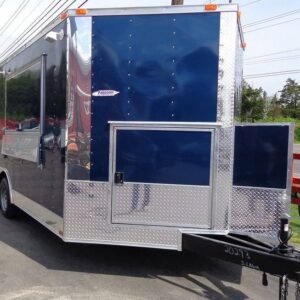 8.5 x 16 Blue Catering Trailer with stainless counters and hand-wash sink - view 8
