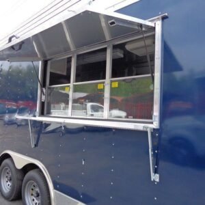 8.5 x 16 Blue Catering Trailer with stainless counters and hand-wash sink - view 13