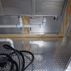 8.5 x 14 Custom Kitchen Trailer with dual marquee windows and vent hood - view 13