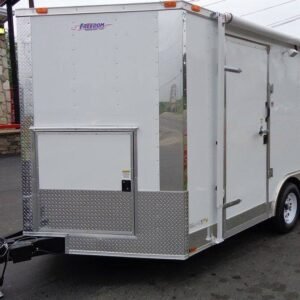 8.5 x 14 Custom Kitchen Trailer with dual marquee windows and vent hood - view 15