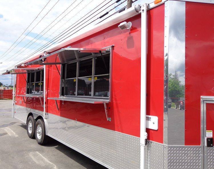 Concession Trailer 8.5’x24′ Red – Food Catering Vending Event — photo 13