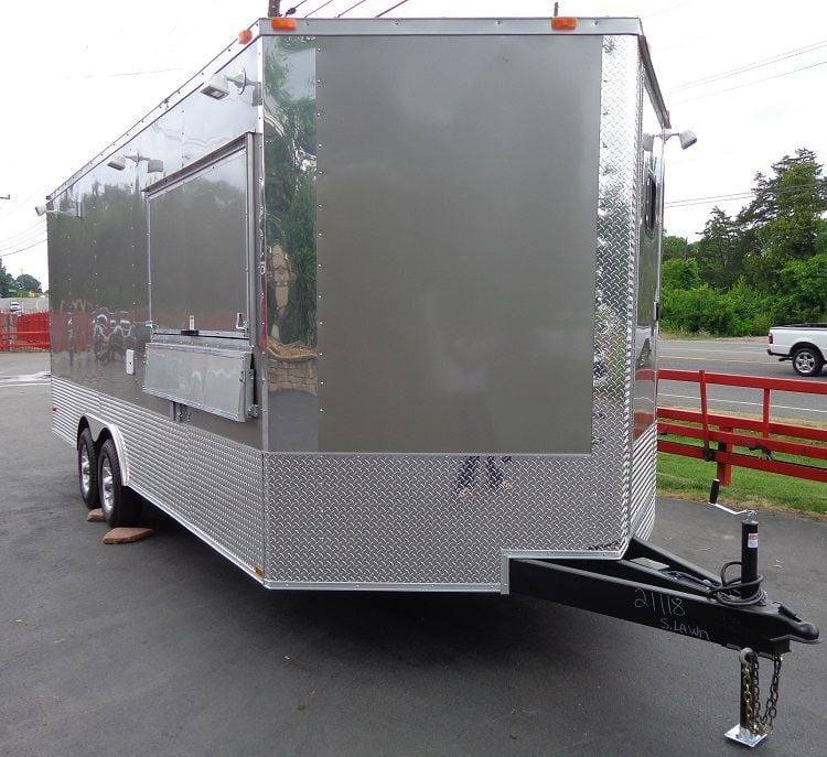 Concession Trailer 8.5’x20′ Grey – Custom Catering Food Event — photo 5