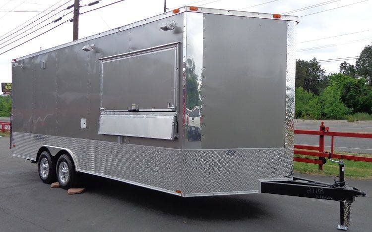 Concession Trailer 8.5’x20′ Grey – Custom Catering Food Event — photo 6