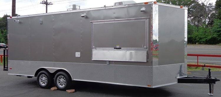 Concession Trailer 8.5’x20′ Grey – Custom Catering Food Event — photo 2