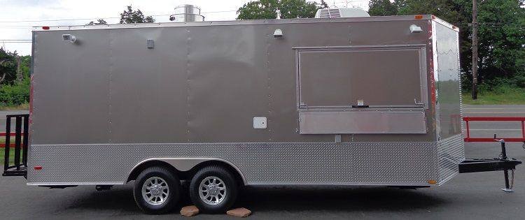 Concession Trailer 8.5’x20′ Grey – Custom Catering Food Event — photo 3
