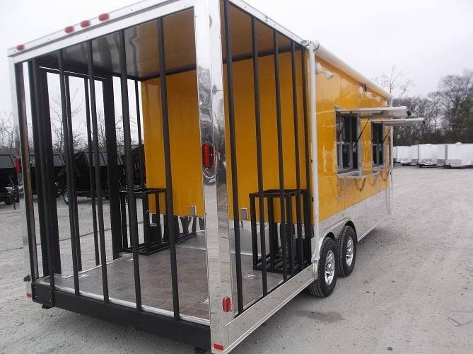 8.5′ x 22′ Yellow Concession BBQ Food Event Catering Trailer — photo 3