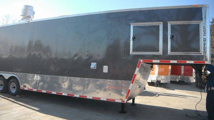 Concession Trailer 8.5’x34′ White – Gooseneck Event Food Vending BBQ — photo 13