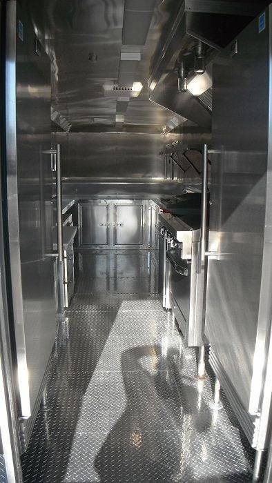 Concession Trailer 8.5’x34′ Charcoal Grey – BBQ Food Event Vending — photo 10