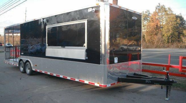 Concession Trailer 8.5’x30′ Black – Concession Food BBQ Smoker — photo 3