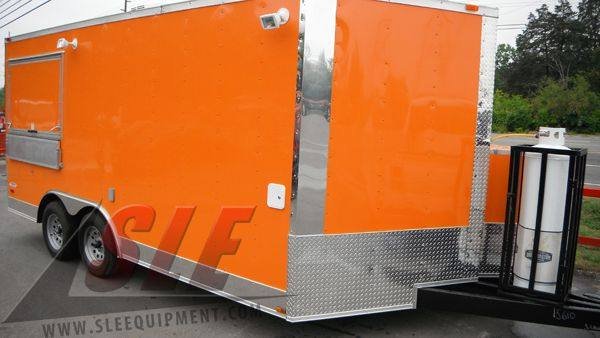 Concession Trailer 8.5’x16′ Orange – Food Event Catering Vending — photo 2