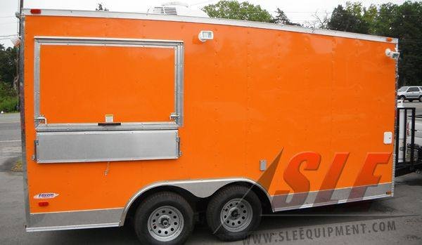 Concession Trailer 8.5’x16′ Orange – Food Event Catering Vending — photo 3