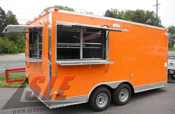 Concession Trailer 8.5’x16′ Orange – Food Event Catering Vending — photo 5
