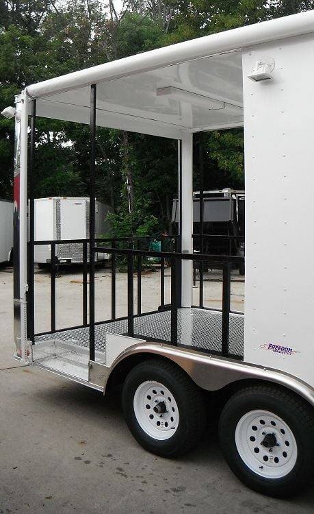 Concession Trailer 8.5’x18′ White – BBQ Smoker Vending Catering — photo 13