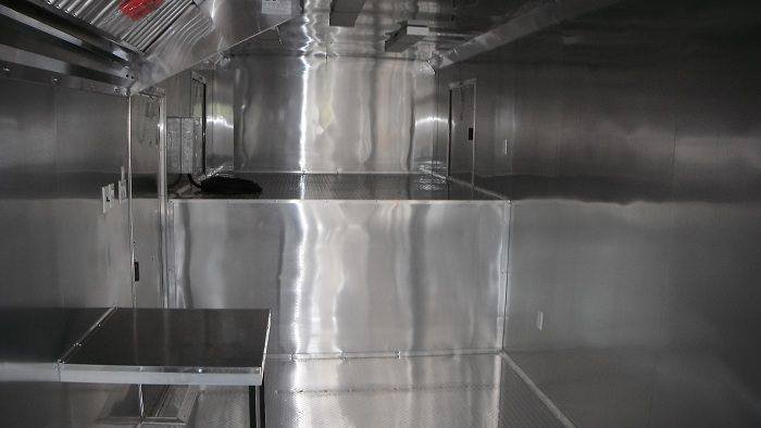 Concession Trailer 8.5’x34′ Food BBQ Vending Event Gooseneck (Orange) Restroom — photo 3