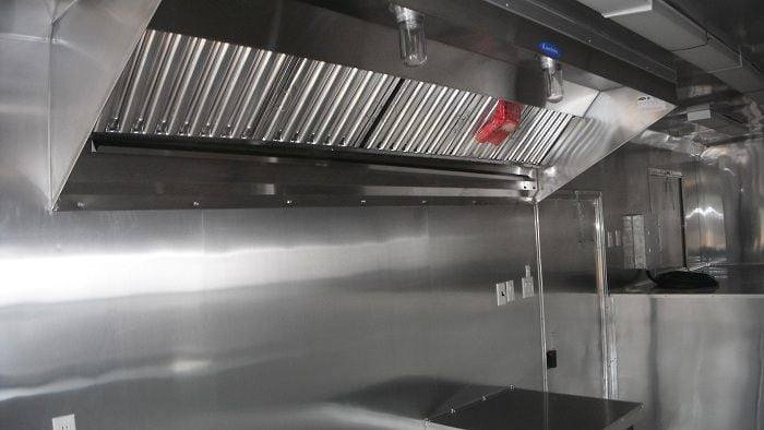 Concession Trailer 8.5’x34′ Food BBQ Vending Event Gooseneck (Orange) Restroom — photo 2