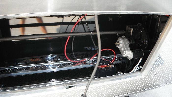 Concession Trailer 8.5’x34′ BBQ Smoker Catering Food Event (Orange) Restroom — photo 12