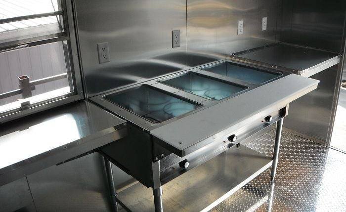 Concession Trailer 8.5’x34′ BBQ Smoker Catering Food Event (Orange) Restroom — photo 15