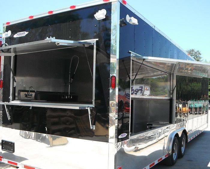 Concession Trailer 8.5’x30′ Vending Food Event Catering (Black) — photo 6