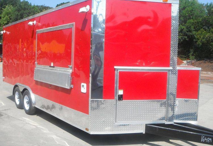Concession Trailer 8.5’x19′ Red – Catering Food Vending Event — photo 2