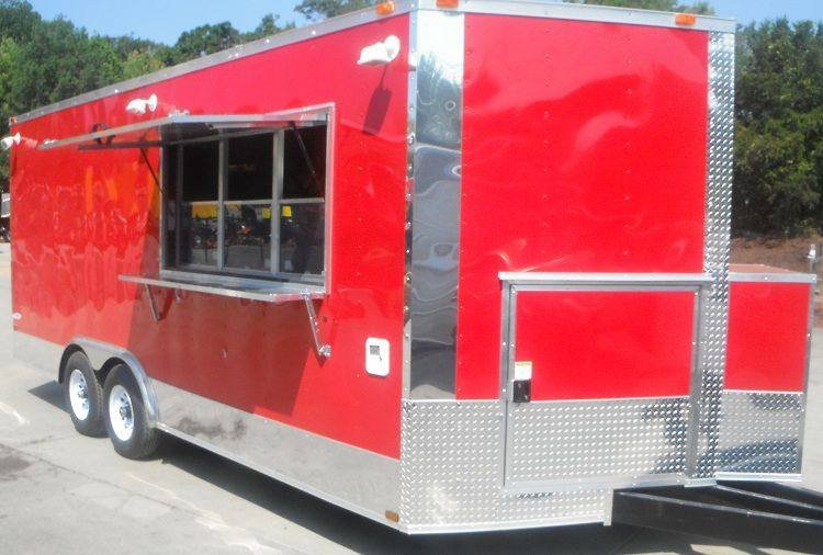 Concession Trailer 8.5’x19′ Red – Catering Food Vending Event — photo 4