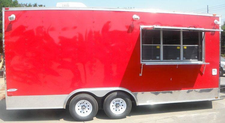Concession Trailer 8.5’x19′ Red – Catering Food Vending Event — photo 5