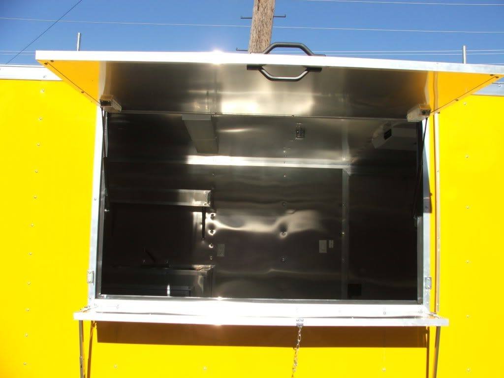 Concession Trailer 8.5’x14′ Yellow – Food Vending Event Concession — photo 9