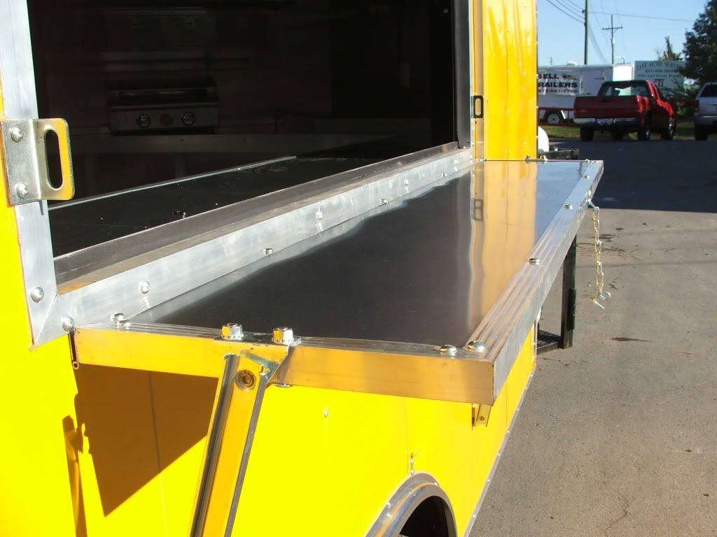 Concession Trailer 8.5’x14′ Yellow – Food Vending Event Concession — photo 11