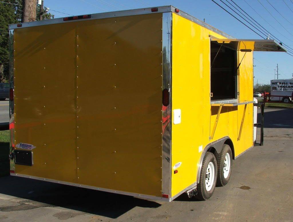 Concession Trailer 8.5’x14′ Yellow – Food Vending Event Concession — photo 7