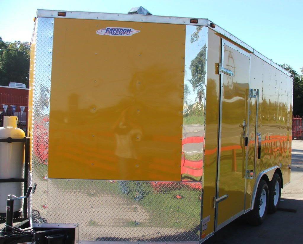 Concession Trailer 8.5’x14′ Yellow – Food Vending Event Concession — photo 5