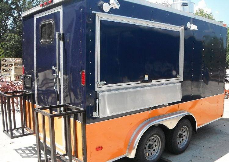 Concession Trailer 7’x13′ Blue – Catering Vending Event Food — photo 3