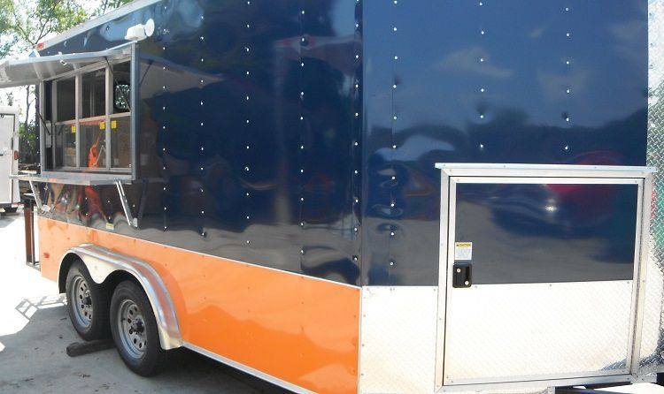 Concession Trailer 7’x13′ Blue – Catering Vending Event Food — photo 5