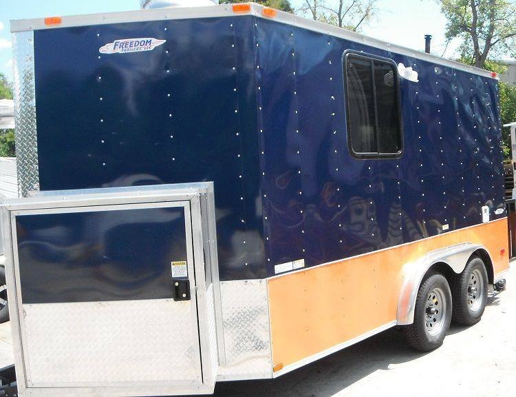 Concession Trailer 7’x13′ Blue – Vending Catering Event Food — photo 8
