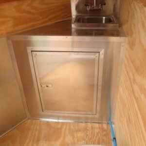 8.5 x 12 Yellow Restroom Trailer with private toilet and handwash sink - view 15